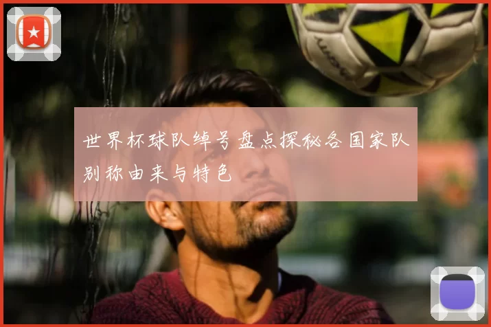世界杯球队绰号盘点探秘各国家队别称由来与特色